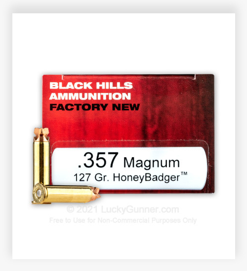 Black Hills Ammunition 357 Mag Ammo 127 Grain HoneyBadger 