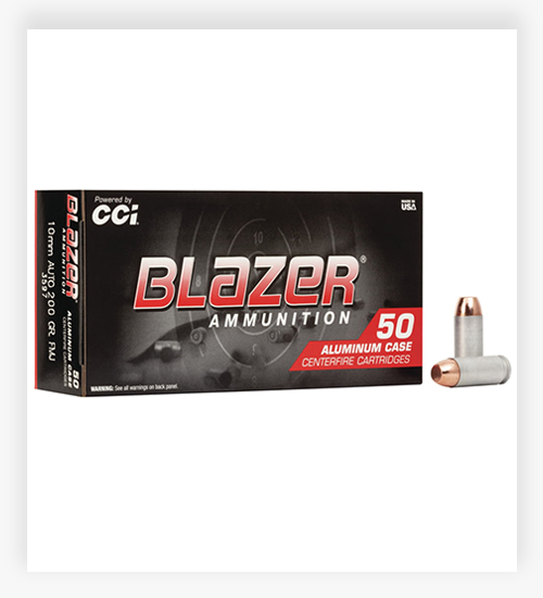 CCI Ammunition Blazer Aluminum 10mm Ammo 200 GR FMJ