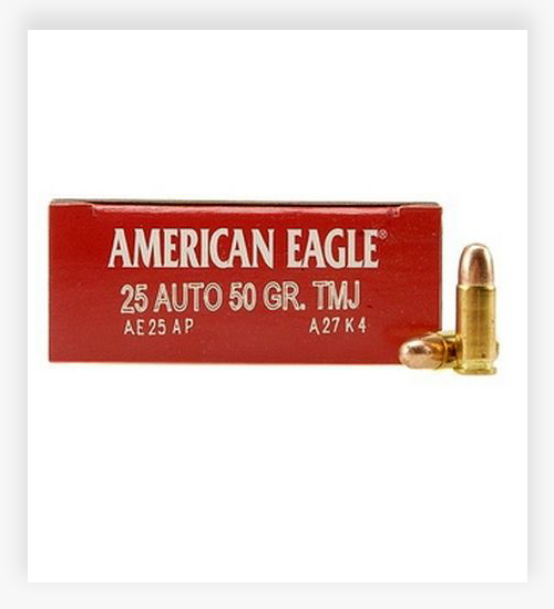 Federal Premium Centerfire Handgun Ammunition 25 ACP Ammo