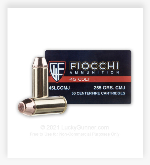 Fiocchi Pistol Shooting Dynamics 45 Long Colt 255 Grain CMJ 