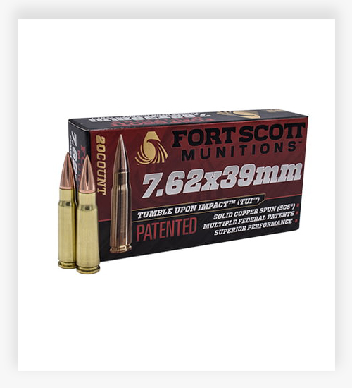 Fort Scott Munitions 7.62x39mm 117 GR Ammo