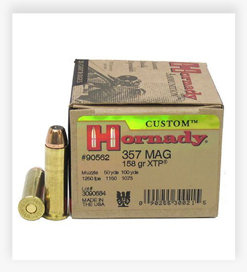 Hornady Custom .357 Magnum 158 Grain XTP Ammo