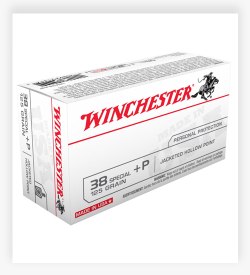 Winchester USA HANDGUN .38 Special +P 125 GR JHP Ammo