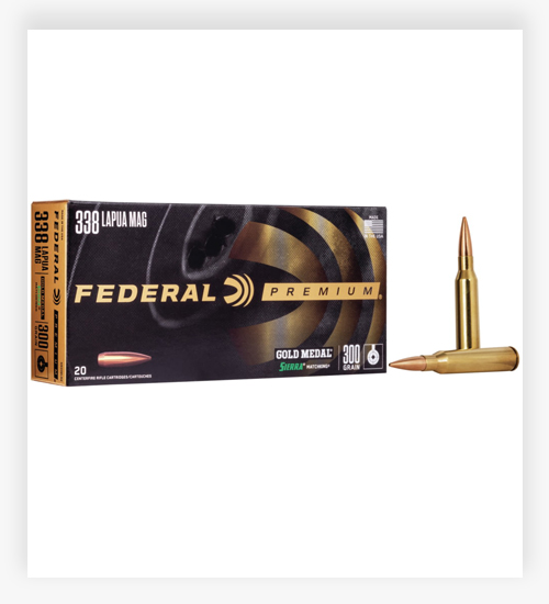 Federal Premium SIERRA MATCHKING BTHP 300 GR 338 Lapua Magnum Ammo