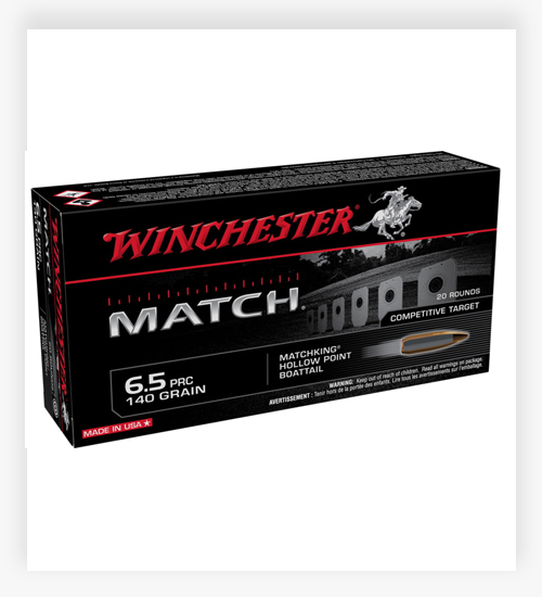Winchester Match 140 Grain Boattail HP 6.5 PRC Ammo