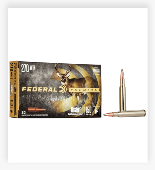 Federal Premium VITAL-SHOK .270 Winchester 150 GR Nosler Partition 270 Ammo