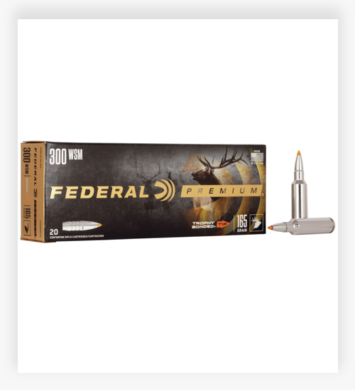 Federal Premium VITAL-SHOK 165 GR Trophy Bonded Tip 300 Winchester Short Magnum Ammo