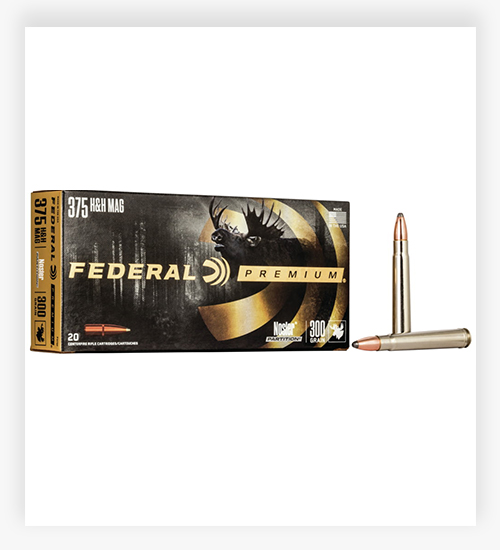 Federal Premium VITAL-SHOK 300 Nosler 375 H&H Magnum Ammo