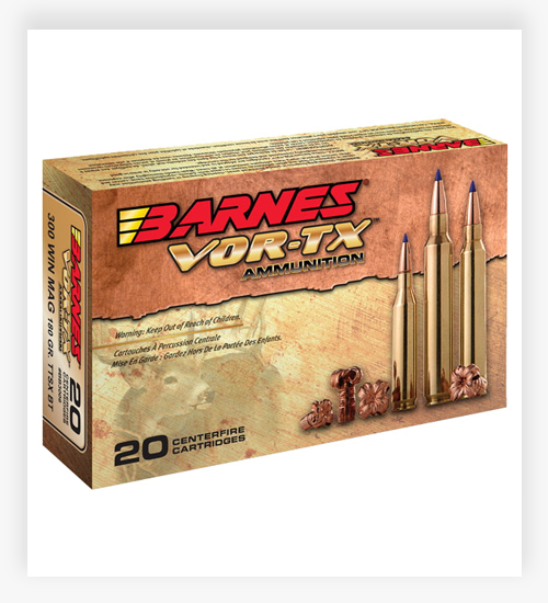 Barnes Vor-Tx .300 Winchester Magnum 180 GR TTSX BT 300 Win Mag Ammo