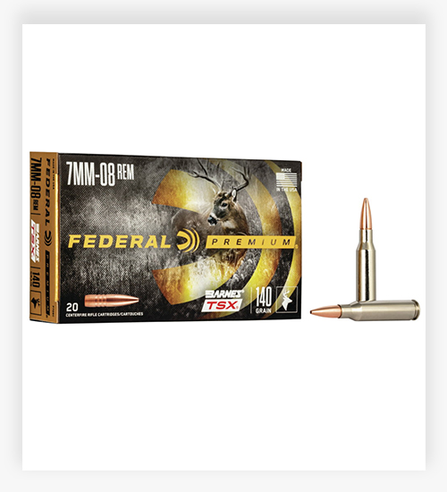 Federal Premium BARNES TSX 140 GR Barnes Triple-Shock X 7mm-08 Remington Ammo