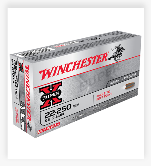 Winchester SUPER-X RIFLE .22-250 Remington 55 GR JSP Ammo