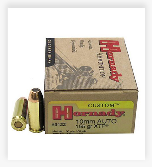 Hornady Custom 10mm Ammo 155 Grain XTP