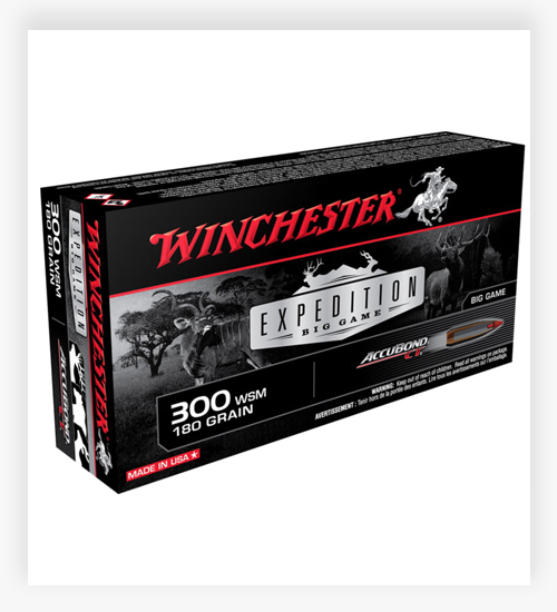 Winchester Ammo Expedition Big Game 180 Gr AccuBond CT 300 Win Short Magnum Ammo