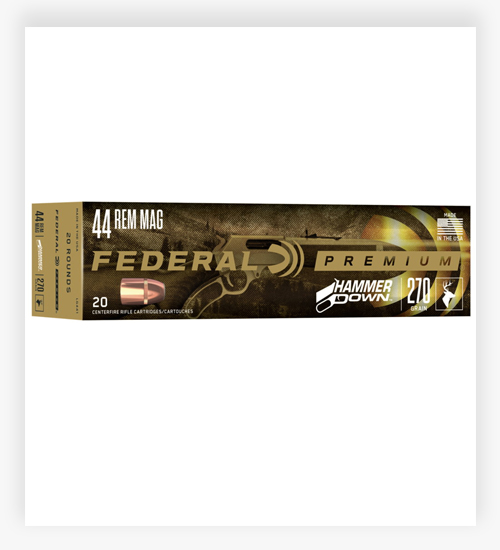 Federal Premium 270 GR Bonded Soft Point 44 Magnum Ammo