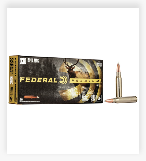 Federal Premium VITAL-SHOK 300 GR Nosler AccuBond 338 Lapua Magnum Ammo
