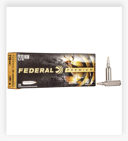 Federal Premium VITAL-SHOK 140 Grain Trophy Bonded Tip 270 Winchester Short Magnum Ammo