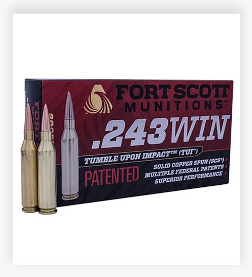 Fort Scott Munitions 243 WINCHESTER 58 Grain 243 WSSM Ammo