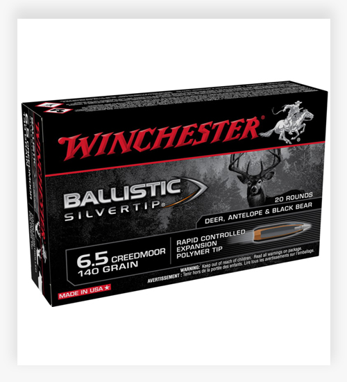 Winchester BALLISTIC SILVERTIP 6.5 Creedmoor 140 GR Fragmenting Polymer Tip Ammo