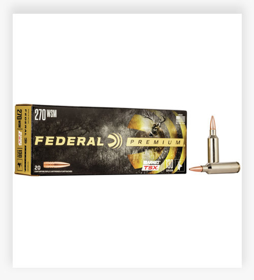 Federal Premium BARNES TSX 130 GR 270 Winchester Short Magnum Ammo