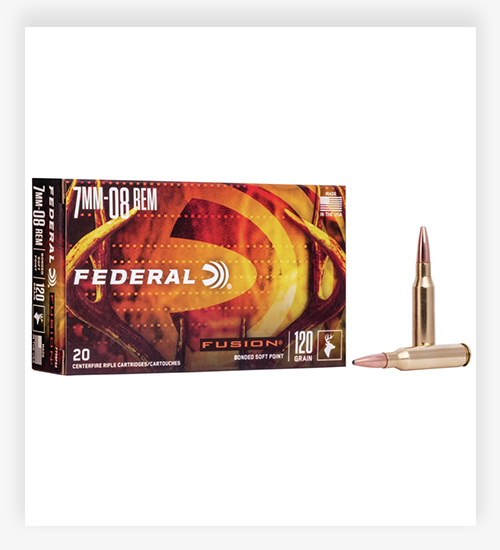 Federal Premium FUSION 120 GR Fusion Soft Point 7mm-08 Rem Ammo
