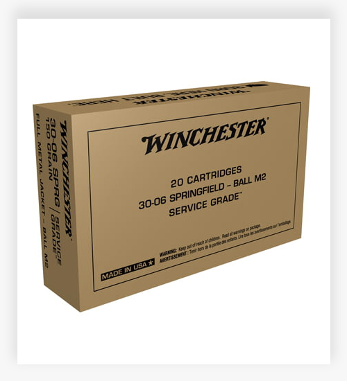 Winchester SERVICE GRADE .30-06 Springfield 150 GR Full Metal Jacket 30-06 Ammo