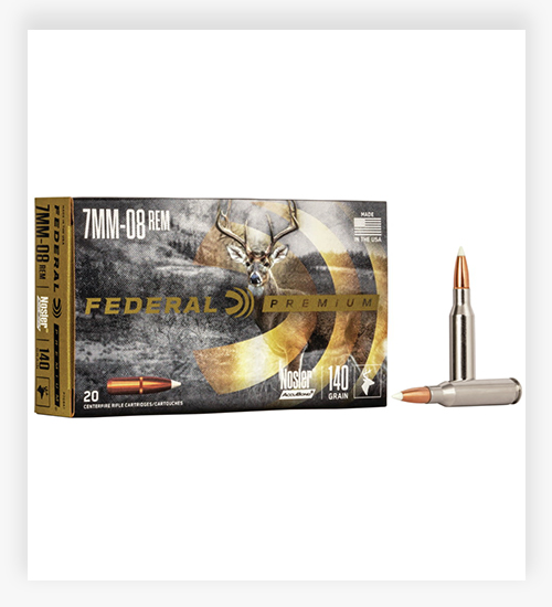 Federal Premium VITAL-SHOK 140 GR Nosler AccuBond 7mm-08 Rem Ammo