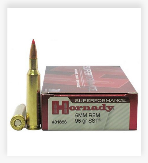 Hornady Superformance 6mm Remington 95 Grain Super Shock Tip Ammo