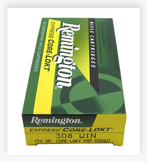 Remington Core-Lokt .308 Winchester 150 Grain Core-Lokt Pointed Soft Point Ammo