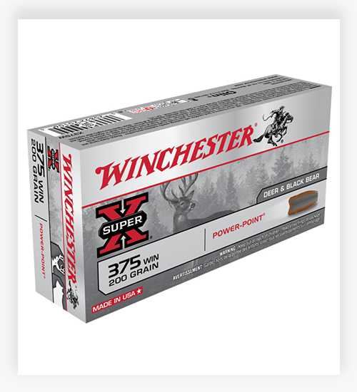 Winchester SUPER-X RIFLE 200 grain Power-Point 375 Win Ammo