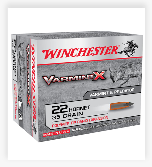 Winchester VARMINT X RIFLE 35 GR Rapid Expansion Polymer Tip 22 Hornet Ammo