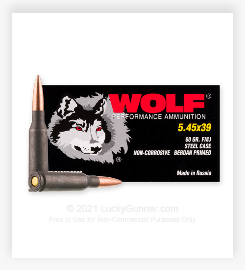 Wolf 5.45x39 Ammo 60 Grain FMJ
