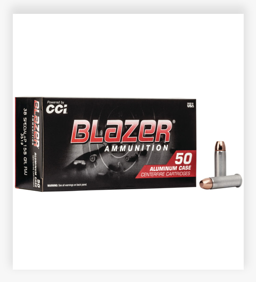 CCI Ammunition Blazer Aluminum 158 GR FMJ .38 Special +P Ammo