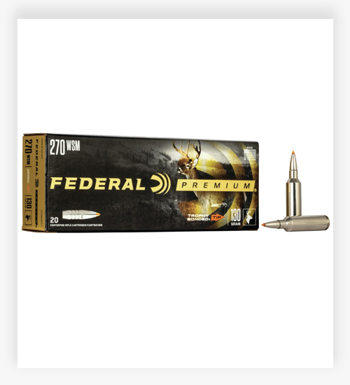 Federal Premium VITAL-SHOK 130 GR Trophy Bonded Tip 270 Win Short Magnum Ammo