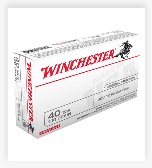 Winchester USA HANDGUN 180 GR JHP 40 S&W Ammo