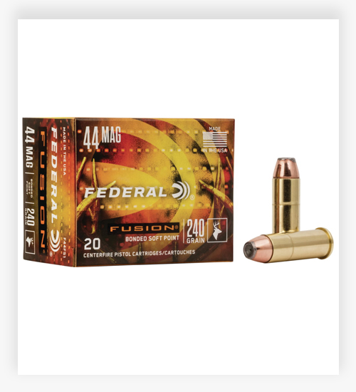 Federal Premium .44 Magnum 240 GR Fusion Soft Point 44 Magnum Ammo