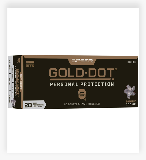Federal Premium SPEER GOLD DOT .300 AAC Blackout 150 GR Speer Gold Dot Soft Point Ammo