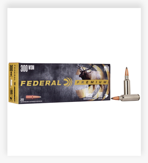Federal Premium VITAL-SHOK 180 GR Nosler Partition 300 Winchester Short Magnum Ammo