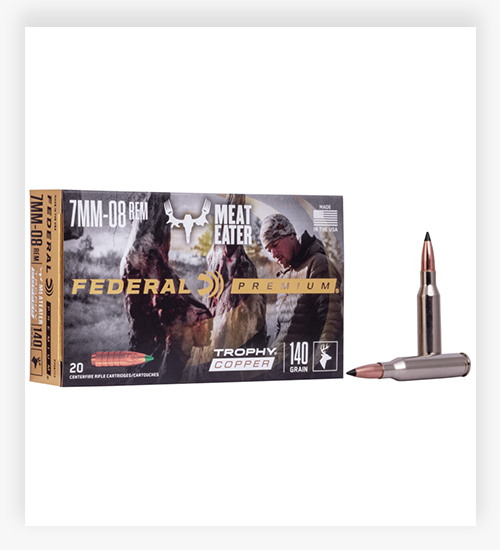 Federal Premium VITAL-SHOK 140 GR Trophy Copper 7mm-08 Rem Ammo