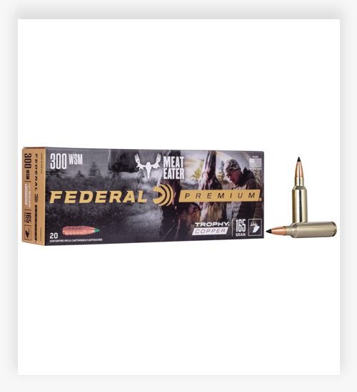 Federal Premium VITAL-SHOK 165 GR Trophy Copper 300 Winchester Short Magnum Ammo