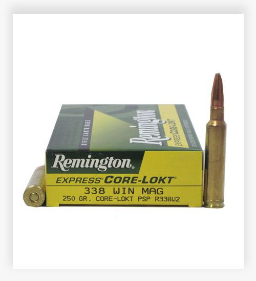Remington Core-Lokt 250 Grain Soft Point 338 Winchester Magnum Ammo