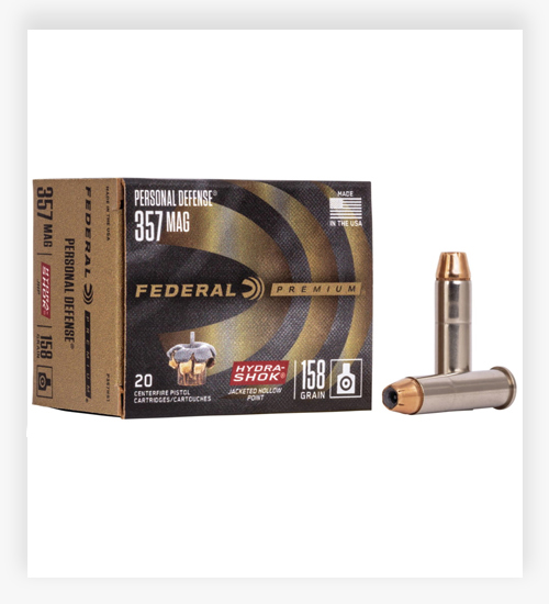 Federal Premium 158 GR Hydra-Shok .357 Magnum Ammo