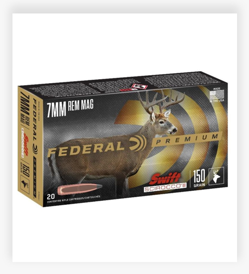 Federal Premium SWIFT SCIROCCO 130 GR Polymer Tip 270 Win Short Magnum Ammo