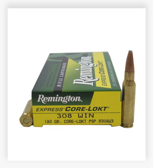 Remington Core-Lokt .308 Winchester 180 Grain Core-Lokt Pointed Soft Point Ammo