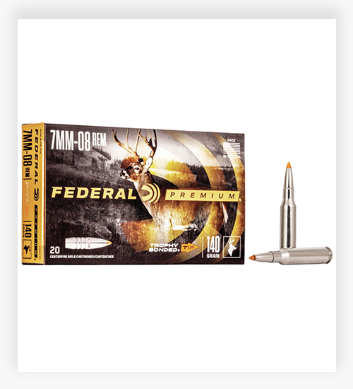 Federal Premium VITAL-SHOK 140 GR Trophy Bonded Tip 7mm-08 Remington Ammo