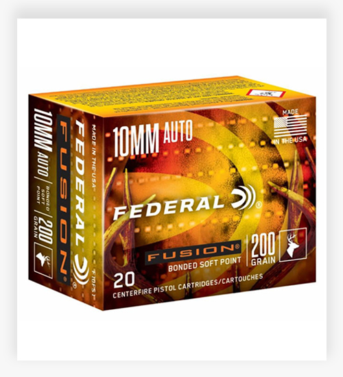 Federal Premium 10mm 200 GR Fusion Soft Point Ammo
