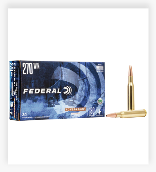 Federal Premium Power-Shok Copper .270 Winchester 130 GR Copper Hollow Point 270 Ammo