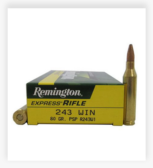 Remington High Performance Rifle .243 Winchester 80 Grain Pointed Soft Point 243 WSSM Ammo