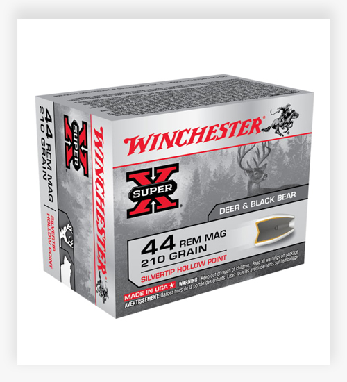 Winchester SUPER-X HANDGUN 210 GR Silvertip JHP 44 Magnum Ammo