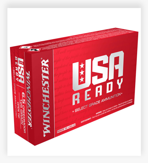 Winchester USA Ready 6.5 Creedmoor 125 GR Open Tip Match Ammo
