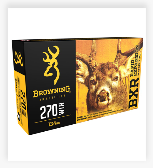 Browning BXR .270 Winchester 134 Grain Rapid Expansion Matrix Tip 270 Ammo